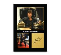 HWC Trading Al Pacino Scarface Tony Montana Los Regalos Imprimieron La Imagen Firmada Del Autógrafo Para Los Fans De La Memorabilia De La Película - A4 Solo Impresión (ID-005339)