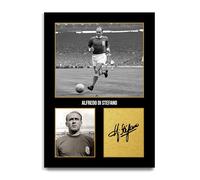 HWC Trading Alfredo Di Stefano Spain Regalos Impresos Imagen De Autógrafo Firmado Para Los Aficionados Al Fútbol Y Partidarios (ID-005124) - A4 Solo Impresión