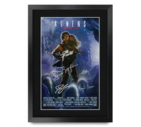 HWC Trading Aliens (Alien 2) Los Regalos Imprimieron El Cartel Firmaron La Imagen Del Autógrafo Para Los Fans De La Memorabilia De La Película - A3 Enmarcado