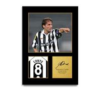 HWC Trading Antonio Conte Juventus Regalos Impresos Imagen De Autógrafo Firmado Para Los Aficionados Al Fútbol Y Partidarios (ID-005093) - A4 Solo Impresión