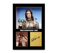 HWC Trading Arnold Schwarzenegger Conan the Barbarian Conan Los Regalos Imprimieron La Imagen Firmada Del Autógrafo Para Los Fans De La Memorabilia De La Película - A4 Solo Impresión (ID-005936)