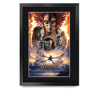 HWC Trading Avatar 3 Fire and Ash Los Regalos Imprimieron El Cartel Firmaron La Imagen Del Autógrafo Para Los Fans De La Memorabilia De La Película - A3 Enmarcado