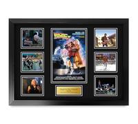 HWC Trading Back to the Future 2 Los Regalos Imprimieron La Imagen Firmada Del Autógrafo Para Los Fans De La Memorabilia De La Película - A2 Enmarcado