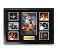 HWC Trading Back to the Future Los Regalos Imprimieron La Exhibición Firmada De La Presentación Del Autógrafo Para Los Fans De Los Recuerdos De La Película - A2 Enmarcado