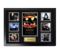HWC Trading Batman Michael Keaton Los Regalos Imprimieron El Cartel Firmaron La Imagen Del Autógrafo Para Los Fans De La Memorabilia De La Película - A2 Enmarcado