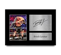 HWC Trading Brock Lesnar A4 Sin Marco Regalo De Visualización De Fotos De Impresión De Imagen Impresa Autógrafo Firmado Por Wwe Wwf Fanáticos De La Lucha