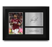 HWC Trading Callum Wilson The Hammers Regalos Impresos Imagen De Autógrafo Firmado Para Los Aficionados Al Fútbol Y Partidarios - A4 Enmarcado