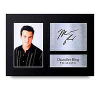 HWC Trading Chandler Bing A4 Sin Marco Regalo De Visualización De Fotos De Impresión De Imagen Impresa Autógrafo Firmado Por Friends Matthew Perry Ventiladores De Programa De Tv