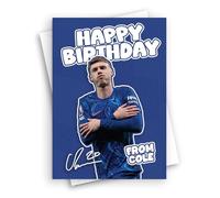 HWC Trading Cole Palmer ID-005664 - Tarjeta de felicitación A5 para aficionado del Chelsea