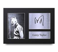 HWC Trading Corey Taylor A4 Sin Marco Regalo De Visualización De Fotos De Impresión De Imagen Impresa Autógrafo Firmado Por Slipknot Aficionados A La Música