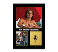 HWC Trading Dacre Montgomery Stranger Things Billy Hargrove Gifts - Imagen con autógrafo firmado para fanáticos de programas de televisión, solo impresión A4 (ID-005165)