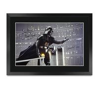 HWC Trading Darth Vader Star Wars Dave Prowse & James Earl Jones Los Regalos Imprimieron La Imagen Firmada Del Autógrafo Para Los Fans De La Memorabilia De La Película - A3 Enmarcado (ID-006174)
