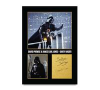 HWC Trading David Prowse & James Earl Jones Star Wars Darth Vader Los Regalos Imprimieron La Imagen Firmada Del Autógrafo Para Los Fans De La Memorabilia De La Película - A4 Solo Impresión (ID-005170)