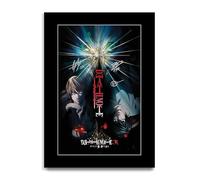 HWC Trading Death Note Los Regalos Imprimieron El Cartel Firmado Del Autógrafo Para Los Fans De Los Recuerdos De La Serie De Televisión (ID-003014) - A4 Solo Impresión