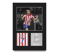 HWC Trading Diego Forlan Atletico Madrid Regalos Impresos Imagen De Autógrafo Firmado Para Los Aficionados Al Fútbol Y Partidarios - A4 Retrato