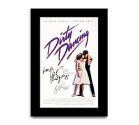 HWC Trading Dirty Dancing Los Regalos Imprimieron El Cartel Firmaron La Imagen Del Autógrafo Para Los Fans De La Memorabilia De La Película (ID-003032) - A4 Solo Impresión