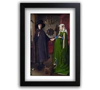 HWC Trading El Retrato De Arnolfini De A3 De Jan Van Eyck Famosa Table De La Galerie D'Arte Hace Un Gran Pedazo O Decorativo Regalo Para Todos Los Hogares - A3 Enmarcada