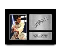 HWC Trading Ewan Mcgregor A4 Sin Marco Regalo De Visualización De Fotos De Impresión De Imagen Impresa Autógrafo Firmado Por Star Wars Obi-Wan Kenobi Los Aficionados Al Cine