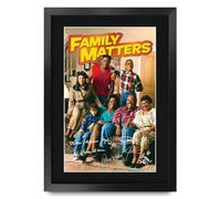 HWC Trading Family Matters (1989) Reginald VelJohnson Los Regalos Imprimieron El Cartel Firmado Del Autógrafo Para Los Fans De Los Recuerdos De La Serie De Televisión - A3 Enmarcado