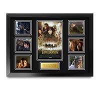 HWC Trading Fellowship of the Ring Lord of the Rings Los Regalos Imprimieron La Exhibición Firmada De La Presentación Del Autógrafo Para Los Fans De Los Recuerdos De La Película - A2 Enmarcado