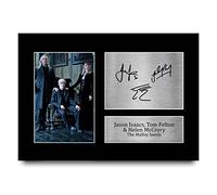 HWC Trading Foto de autógrafo firmada A4 de Jason Isaacs, Tom Felton y Helen McCrory Harry Potter The Malfoys Gifts para fanáticos de la película