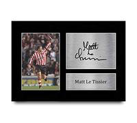 HWC Trading Foto de autógrafo impreso de Matt Le Tissier Southampton Gifts para fans y seguidores, tamaño A4
