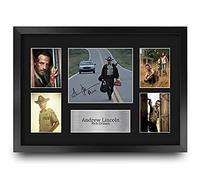 HWC Trading FR A3 Andrew Lincoln Walking Dead Rick Los Regalos Imprimieron La Imagen Firmada Del Autógrafo Para Los Fans De La Demostración De Serie De Televisión - A3 Framed