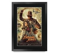 HWC Trading FR A3 Indiana Jones & The Dial of Destiny Harrison Ford Los Regalos Imprimieron El Cartel Firmaron La Imagen Del Autógrafo Para Los Fans De La Memorabilia De La Película - A3 Enmarcado