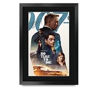 HWC Trading FR A3 James Bond No Time to Die Daniel Craig Los Regalos Imprimieron El Cartel Firmaron La Imagen Del Autógrafo Para Los Fans De La Memorabilia De La Película - A3 Enmarcado