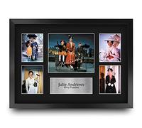 HWC Trading FR A3 Julie Andrews Mary Poppins Los Regalos Imprimieron La Imagen Firmada Del Autógrafo Para Los Fans De La Memorabilia De La Película - A3 Enmarcado