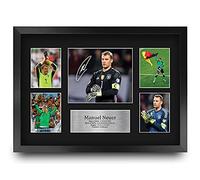 HWC Trading FR A3 Manuel Neuer Germany Exhibición Firmada De La Fotografía Del Autógrafo De Los Recuerdos Impresos Para Los Aficionados Y Los Partidarios Del Fútbol - A3 Enmarcado
