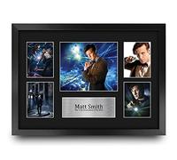 HWC Trading FR A3 Matt Smith Dr Who Gifts - Imagen de autógrafo firmada para fanáticos de programas de televisión - A3 enmarcado
