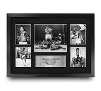 HWC Trading FR A3 Muhammad Ali Regalos Impresos Con Autógrafos Firmados Para Los Fanáticos De Los Recuerdos Del Boxeador - A3 Framed