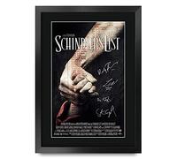 HWC Trading FR A3 Schindler's List Liam Neeson Gifts - Póster impreso con autógrafo firmado para los fanáticos de la película, A3 enmarcado