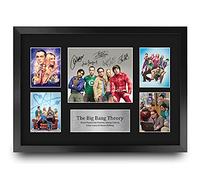 HWC Trading FR A3 The Big Bang Theory Gifts - Imagen con autógrafo firmado para los fanáticos de los recuerdos de televisión, enmarcado en A3