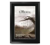 HWC Trading FR A3 The Conjuring (2013) Los Regalos Imprimieron El Cartel Firmaron La Imagen Del Autógrafo Para Los Fans De La Memorabilia De La Película - A3 Enmarcado