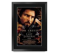 HWC Trading FR A3 The Last Samurai Tom Cruise Los Regalos Imprimieron El Cartel Firmaron La Imagen Del Autógrafo Para Los Fans De La Memorabilia De La Película - A3 Framed