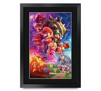 HWC Trading FR A3 The Super Mario Brothers Movie Chris Pratt Los Regalos Imprimieron El Cartel Firmaron La Imagen Del Autógrafo Para Los Fans De La Memorabilia De La Película - A3 Enmarcado