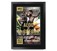 HWC Trading FR A3 Ultimate Fighting Champion 194 Los Regalos Imprimieron La Imagen Firmada Del Autógrafo Para Los Fans De Los Recuerdos De Ufc - A3 Enmarcado