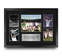 HWC Trading FR A3 West Ham 1980 FA Cup Ganadores impresos Memorabilia firmados Autógrafo Display para aficionados y aficionados al fútbol - A3 enmarcado