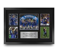 HWC Trading FR A3 Winners 2021 Exhibición Firmada De La Fotografía del Autógrafo De Los Recuerdos Impresos para Los Aficionados Y Los Partidarios del Fútbol - A3 Enmarcado