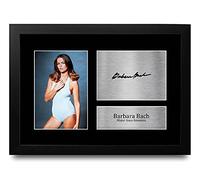 HWC Trading FR A4 Barbara Bach James Bond The Spy Who Loved Me Los Regalos Imprimieron La Imagen Firmada Del Autógrafo Para Los Fans De La Memorabilia De La Película - A4 Framed