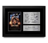 HWC Trading FR A4 Cast Daniel Radcliffe, Emma Watson Los Regalos Imprimieron La Imagen Firmada Del Autógrafo Para Los Fans De La Memorabilia De La Película - A4 Enmarcado