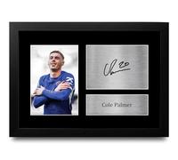 HWC Trading FR A4 Cole Palmer Chelsea Regalos Impresos Imagen De Autógrafo Firmado Para Los Aficionados Al Fútbol Y Partidarios - A4 Enmarcado