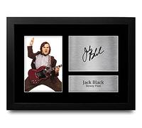 HWC Trading FR A4 Jack Black School of Rock - A4 Framed Los Regalos Imprimieron La Imagen Firmada Del Autógrafo Para Los Fans De La Memorabilia De La Película - A4 Enmarcado
