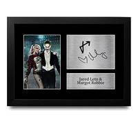 HWC Trading FR A4 Jared Leto & Margot Robbie Suicide Squad The Joker & Harley Quinn Los Regalos Imprimieron La Imagen Firmada Del Autógrafo Para Los Fans De La Memorabilia De La Película