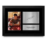 HWC Trading FR A4 Jensen Ackles Supernatural Los Regalos Imprimieron La Imagen Firmada Del Autógrafo Para Los Fans De La Demostración De Serie De Televisión - A4 Framed