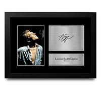 HWC Trading FR A4 Leonardo DiCaprio The Beach Los Regalos Imprimieron La Imagen Firmada Del Autógrafo Para Los Fans De La Memorabilia De La Película - A4 Framed