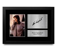 HWC Trading FR A4 Neve Campbell Scream Sidney Prescott - A4 Framed Los Regalos Imprimieron La Imagen Firmada Del Autógrafo Para Los Fans De La Memorabilia De La Película - A4 Enmarcado