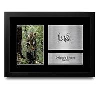 HWC Trading FR A4 Orlando Bloom Lord of the Rings Los Regalos Imprimieron La Imagen Firmada Del Autógrafo Para Los Fans De La Memorabilia De La Película - A4 Framed